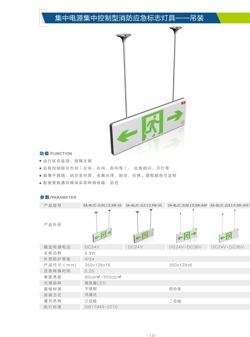 应急标志灯具--吊装